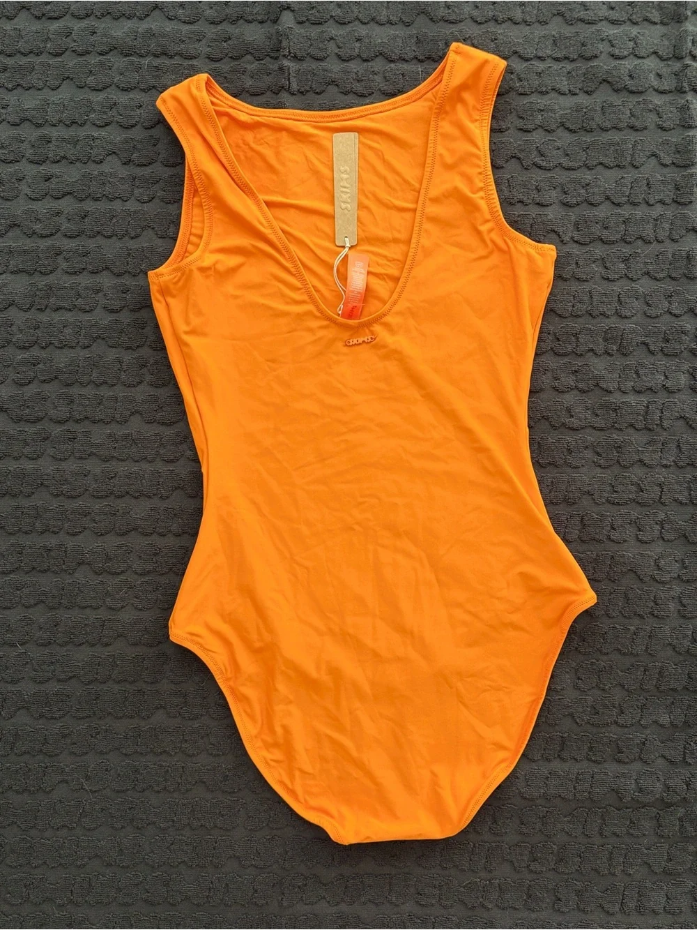 🧡 SKIMS Signature Swim High Neck One Piece Swimsuit | Tangerine | 2X | NWT